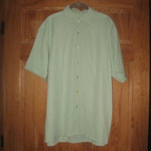 Newport Isle Green Button Down Short Sleeve Shirt